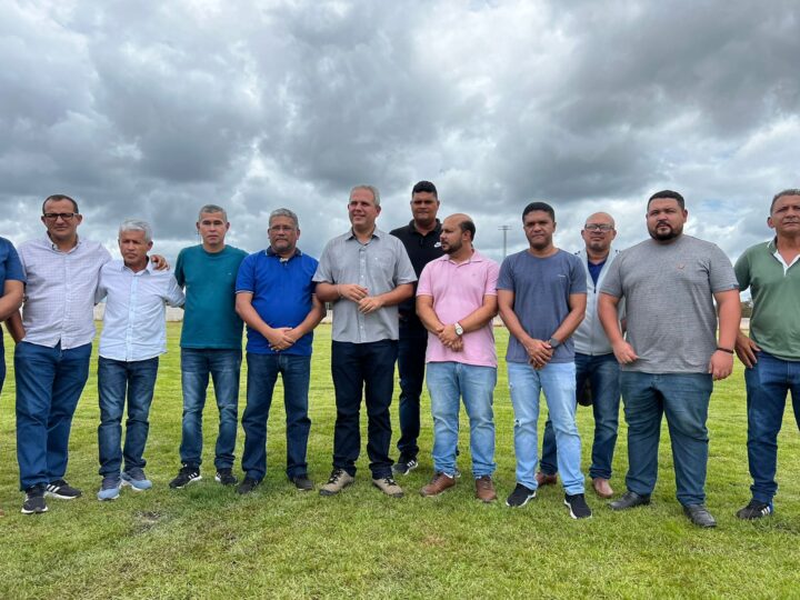FAF visita obra do Estádio Nelson Oliveira em Tartarugalzinho