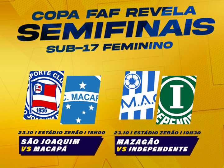 Semifinais da Copa FAF Revela Sub-17 Feminino acontecem nesta quarta-feira no Zerão